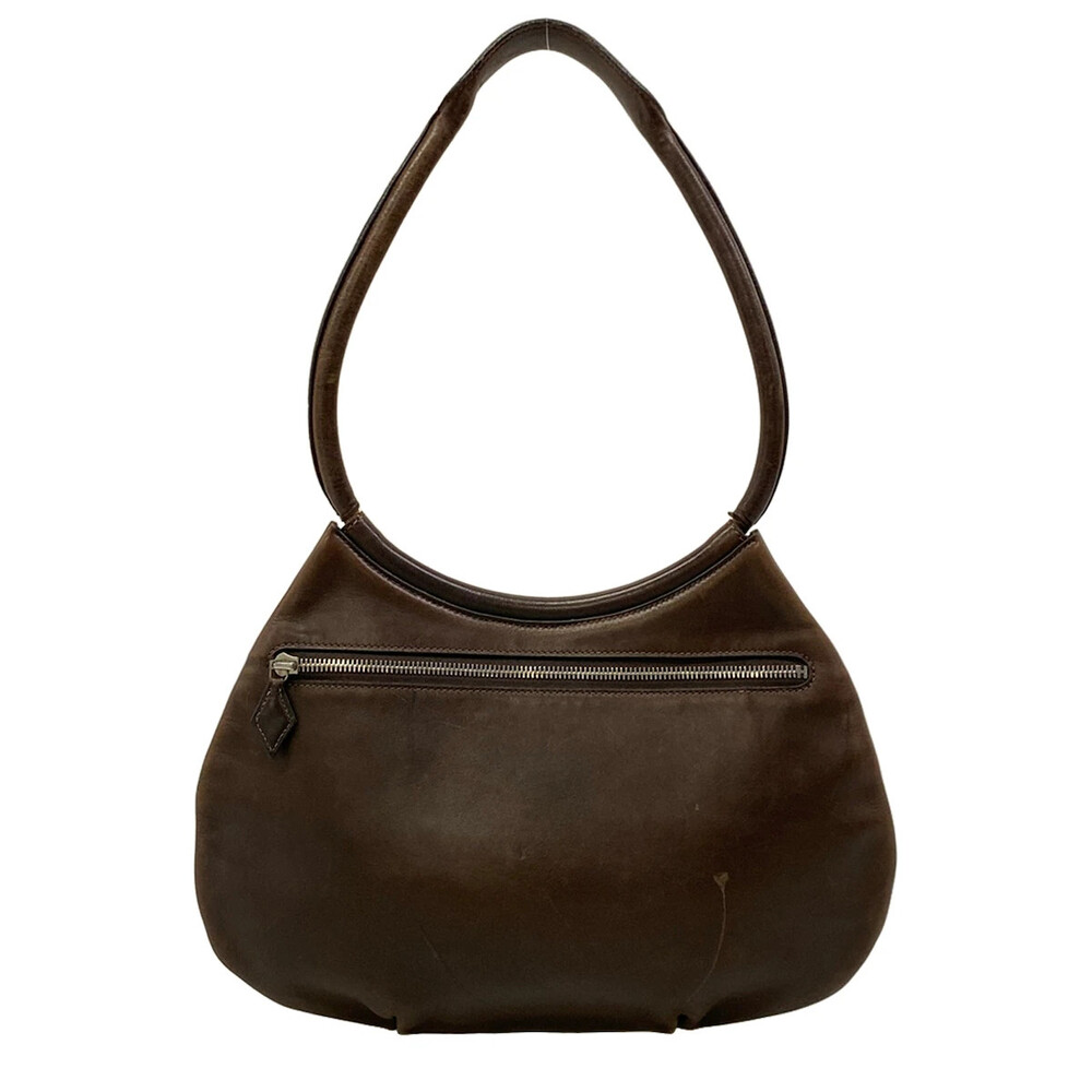 Hermes Cacahuete Dark Brown Leather #368630H12B